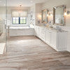 MSI Wood Collection aspenwood ash 9x48 NASPASH9X48 glazed ceramic floor wall tile room shot bathroom white bathtub