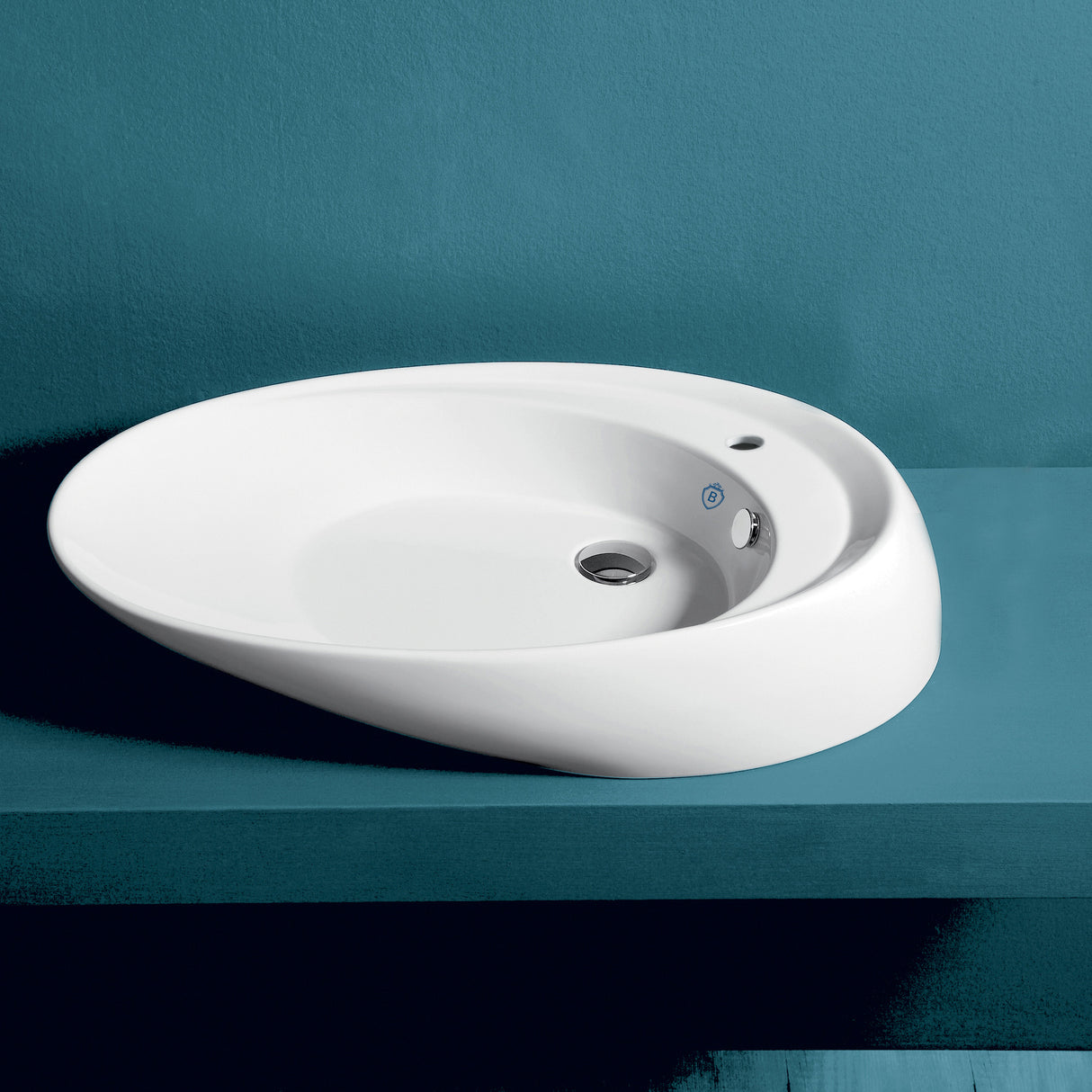 Britannia Oval Above Mount Basin with Single Faucet Hole Drill