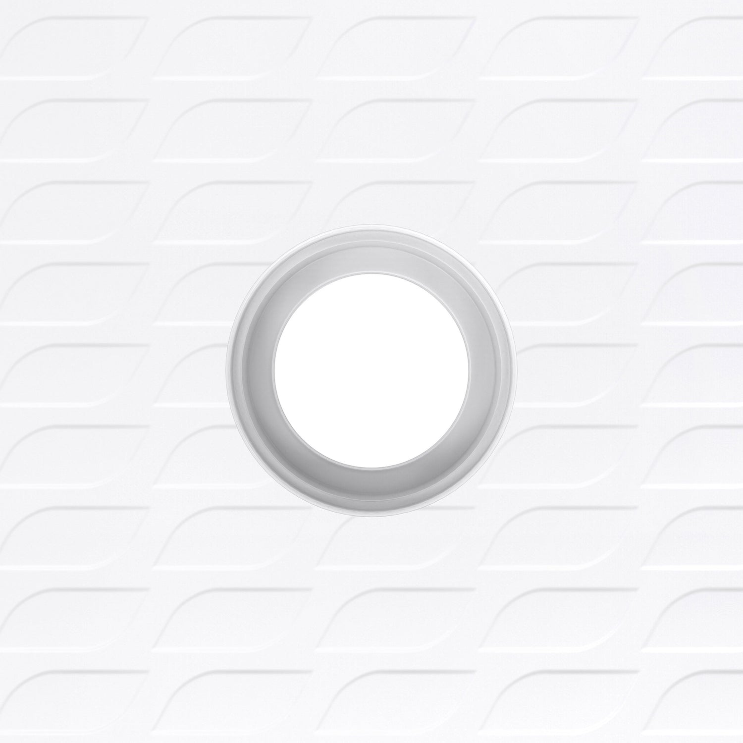 DreamLine DreamStone 37 in. D x 38 in. W x 3 3/4 in. H Center Drain Single Threshold Shower Base in White
