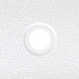 DreamLine DreamStone 34 in. D x 48 in. W x 5 1/2 in. H Center Drain Single Threshold Shower Base in White