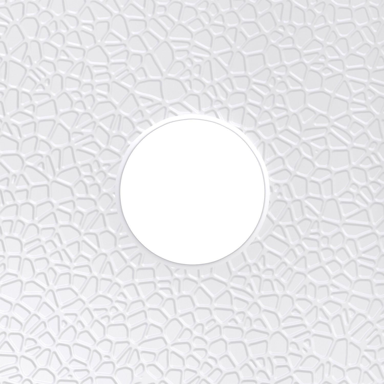 DreamLine DreamStone 38 in. D x 38 in. W x 5 1/2 in. H Corner Drain Neo-Angle Shower Base in White