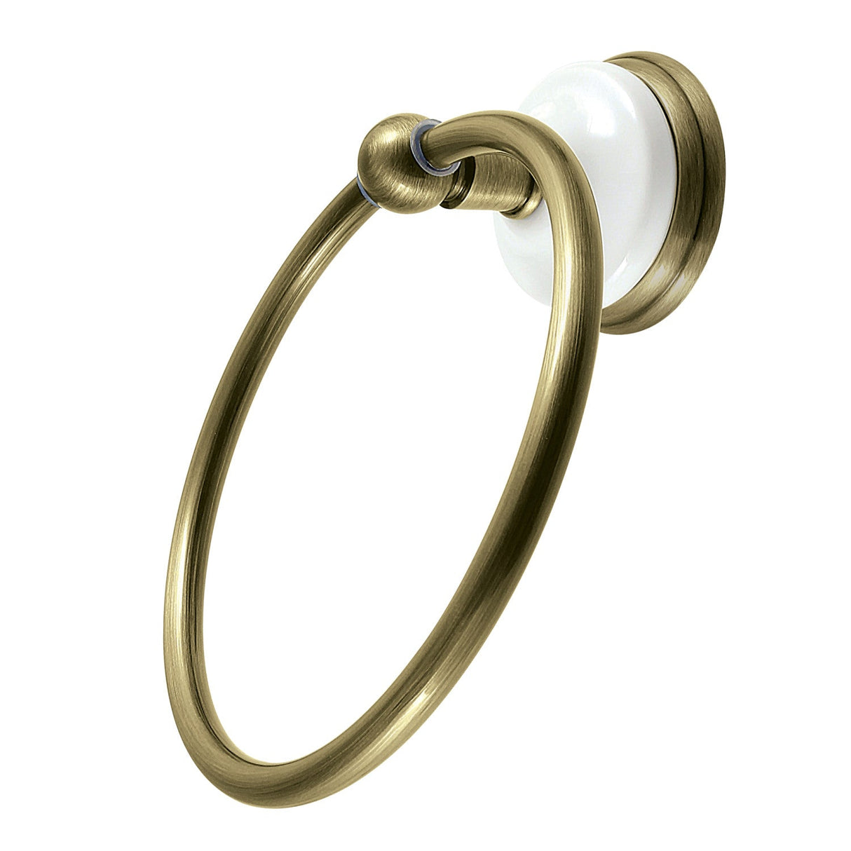 Victorian BA1114AB Towel Ring, Antique Brass