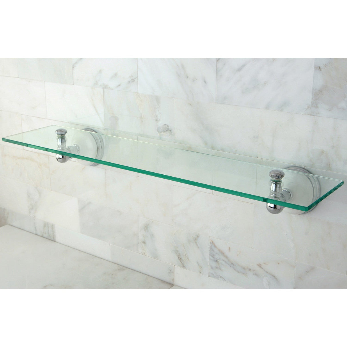 Victorian BA1119C Glass Shelf, Polished Chrome