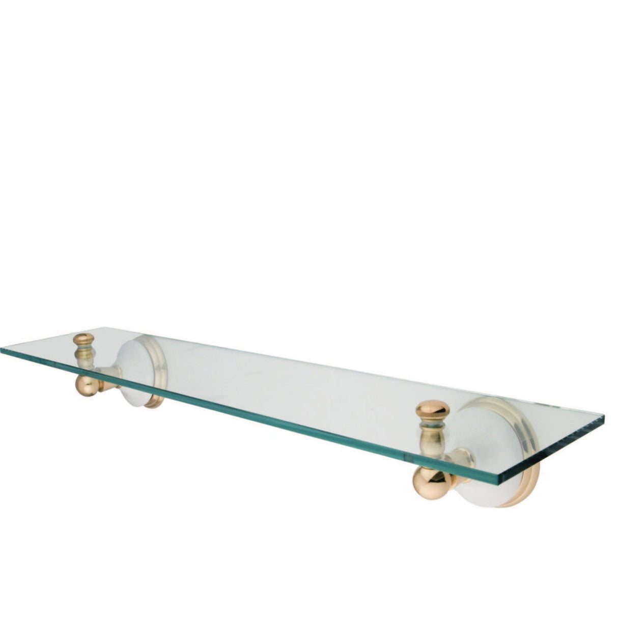 Victorian BA1119PB Glass Shelf, Polished Brass