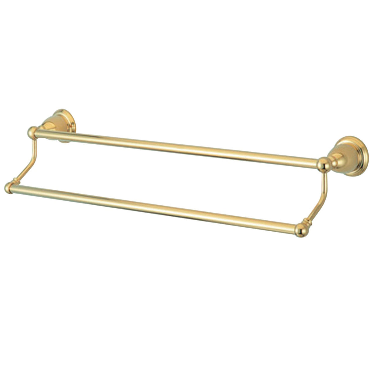 Heritage BA1753PB 24-Inch Dual Towel Bar, Polished Brass