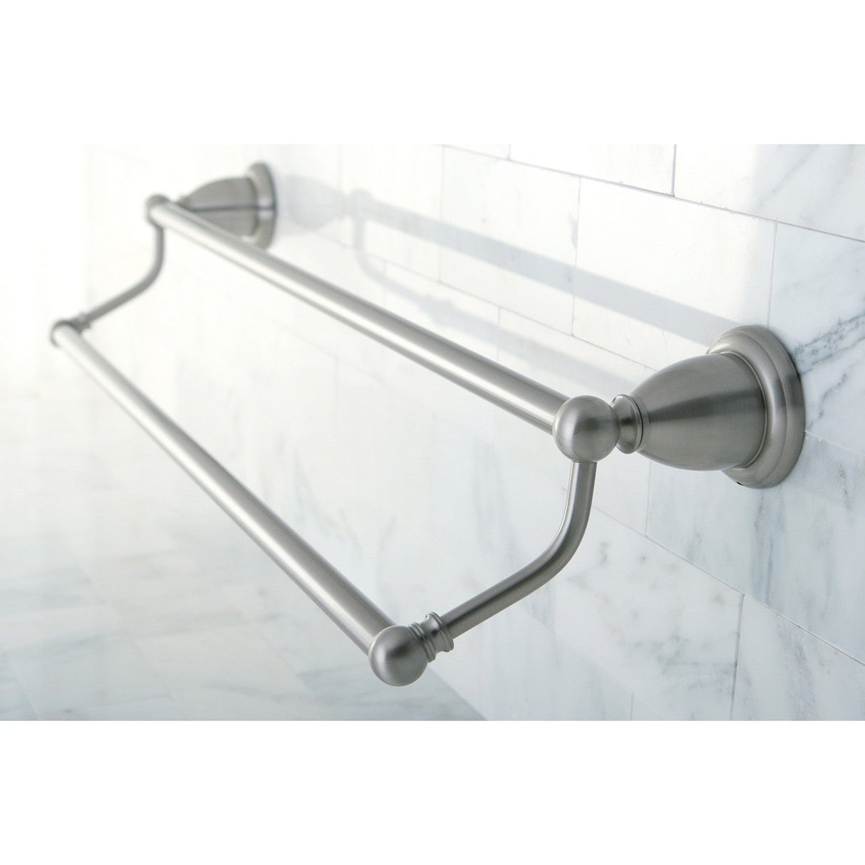 Heritage BA1753SN 24-Inch Dual Towel Bar, Brushed Nickel