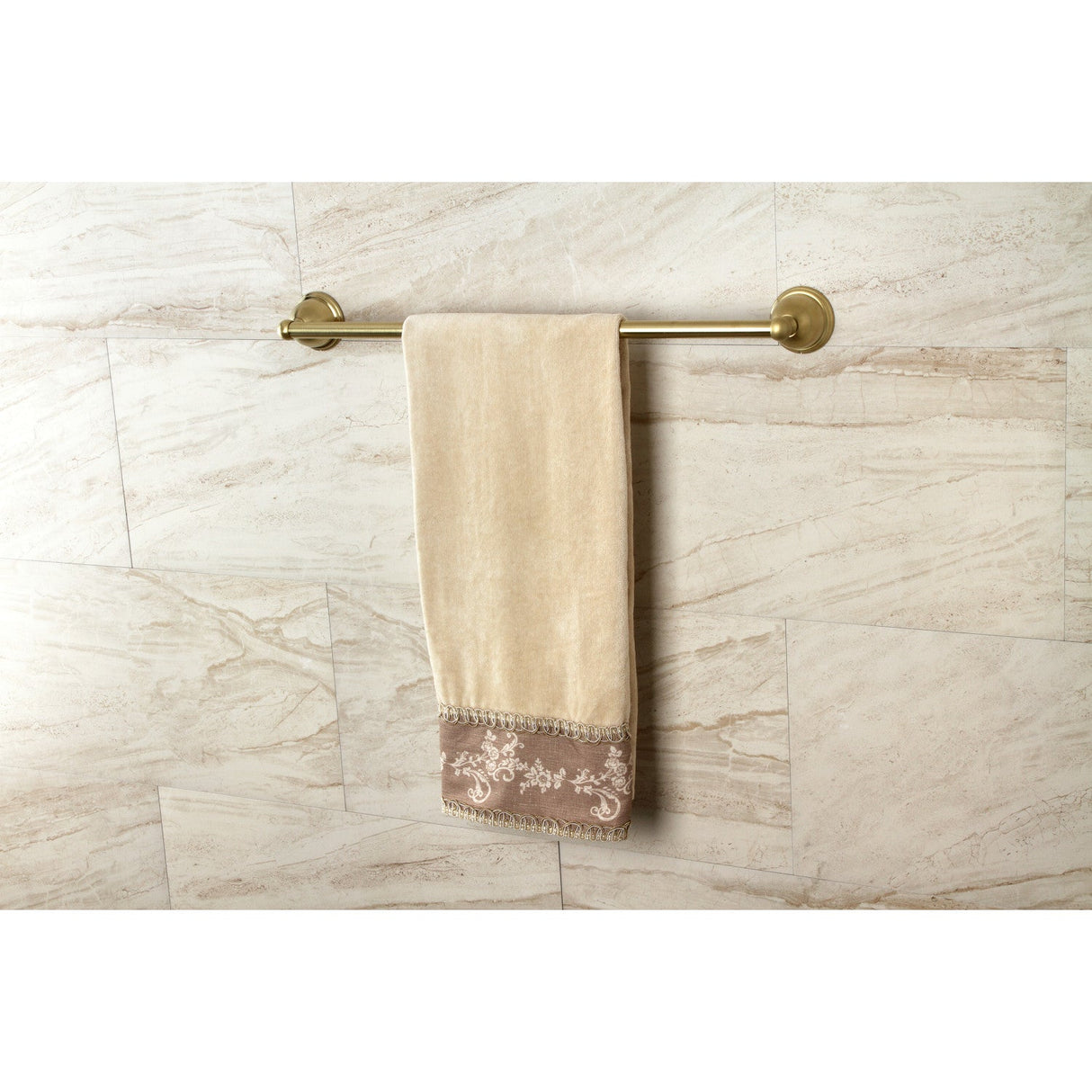 Restoration BA3961BB 24-Inch Towel Bar, Brushed Brass