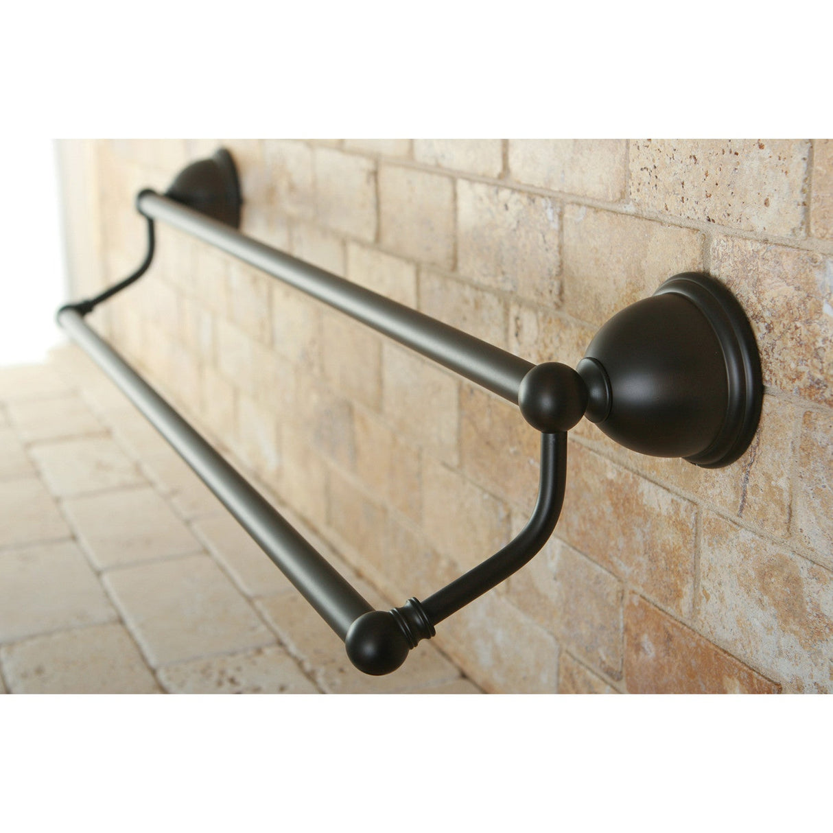 Restoration BA3963ORB 24-Inch Dual Towel Bar, Oil Rubbed Bronze