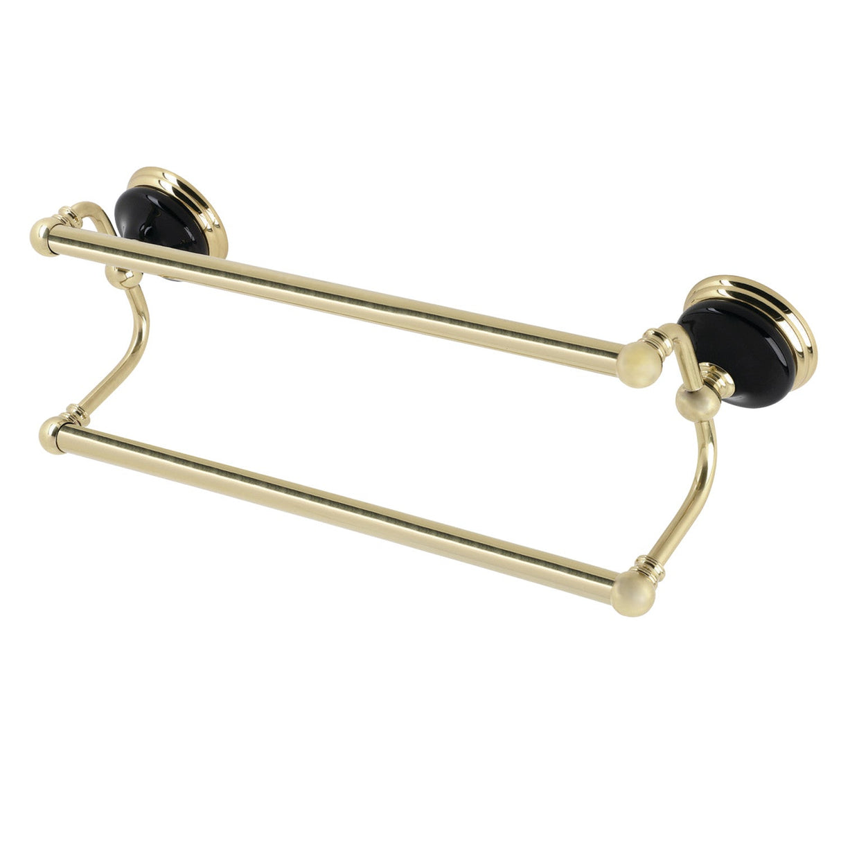 Water Onyx BA91318PB 18-Inch Dual Towel Bar, Polished Brass