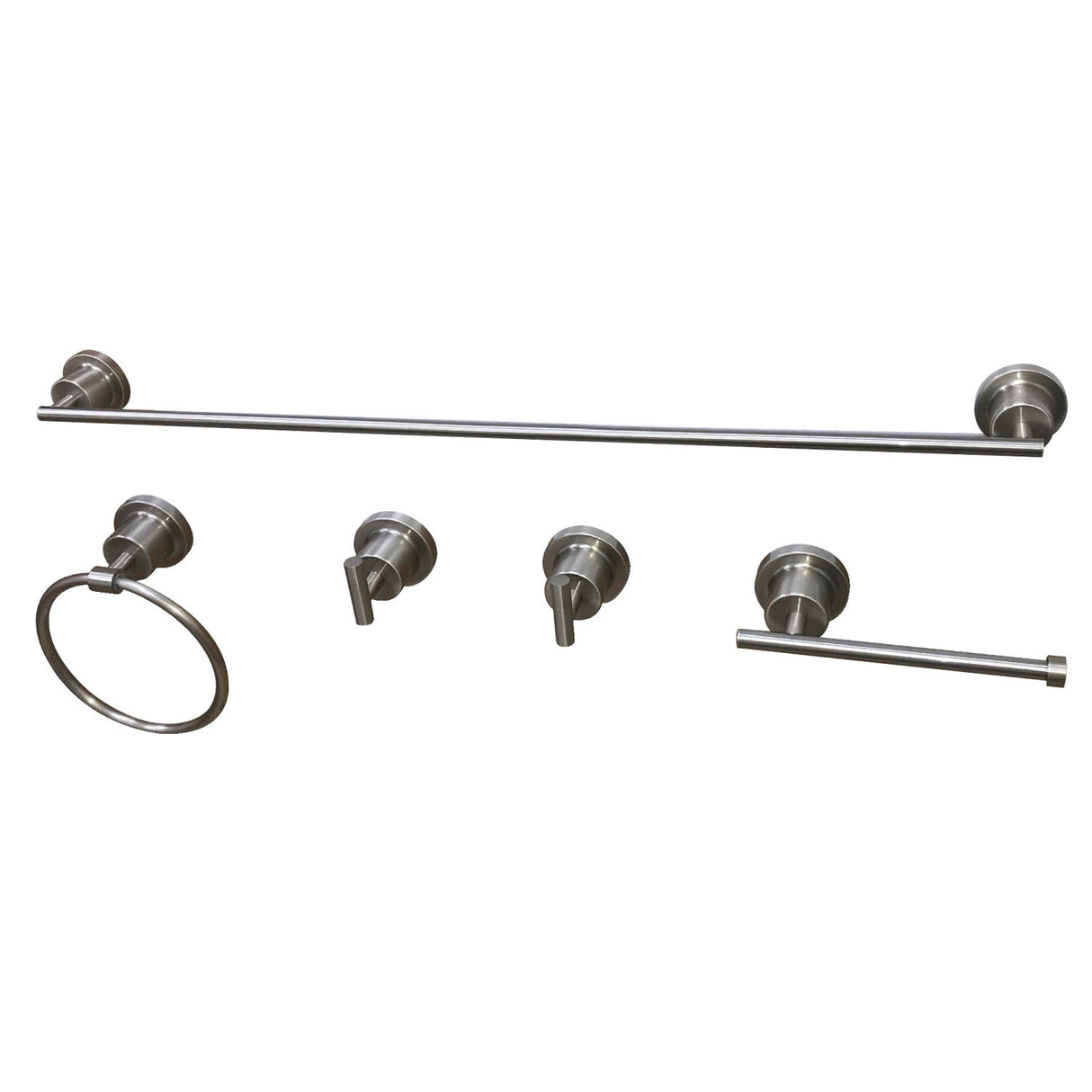 Concord BAH8212478SN 5-Piece Bathroom Hardware Set, Brushed Nickel