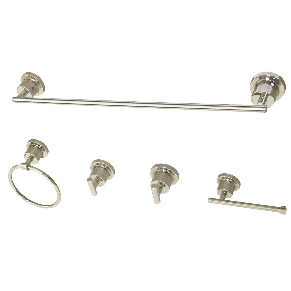 Concord BAH82134478PN 5-Piece Bathroom Hardware Set, Polished Nickel