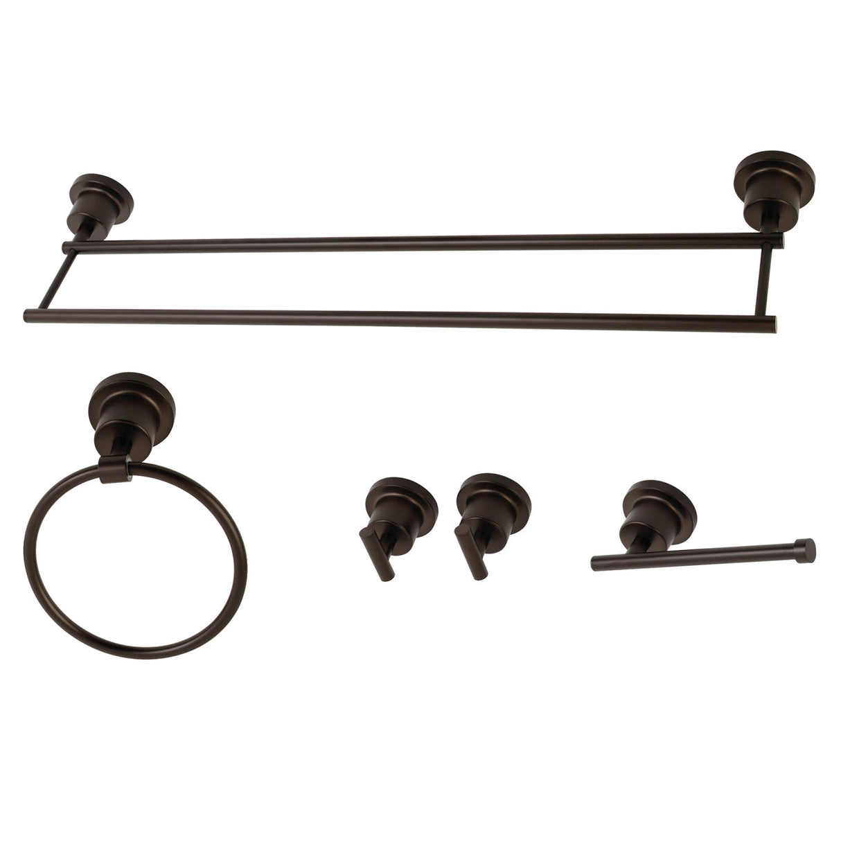 Concord BAH8213478ORB 5-Piece Bathroom Hardware Set, Oil Rubbed Bronze