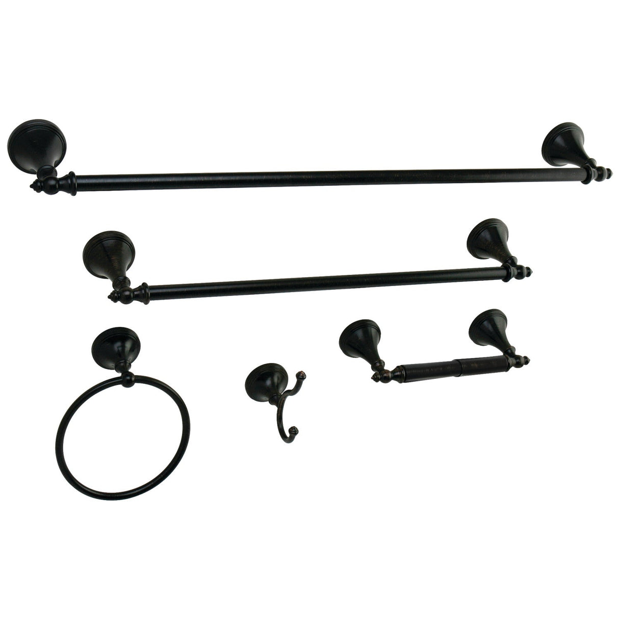 Naples BAHK1612478ORB 5-Piece Bathroom Hardware Set, Oil Rubbed Bronze