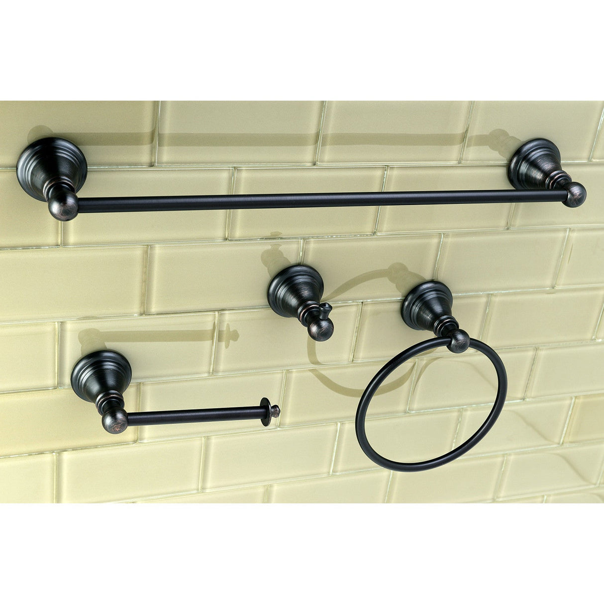 American Classic BAHK192478ORB 4-Piece Bathroom Hardware Set, Oil Rubbed Bronze