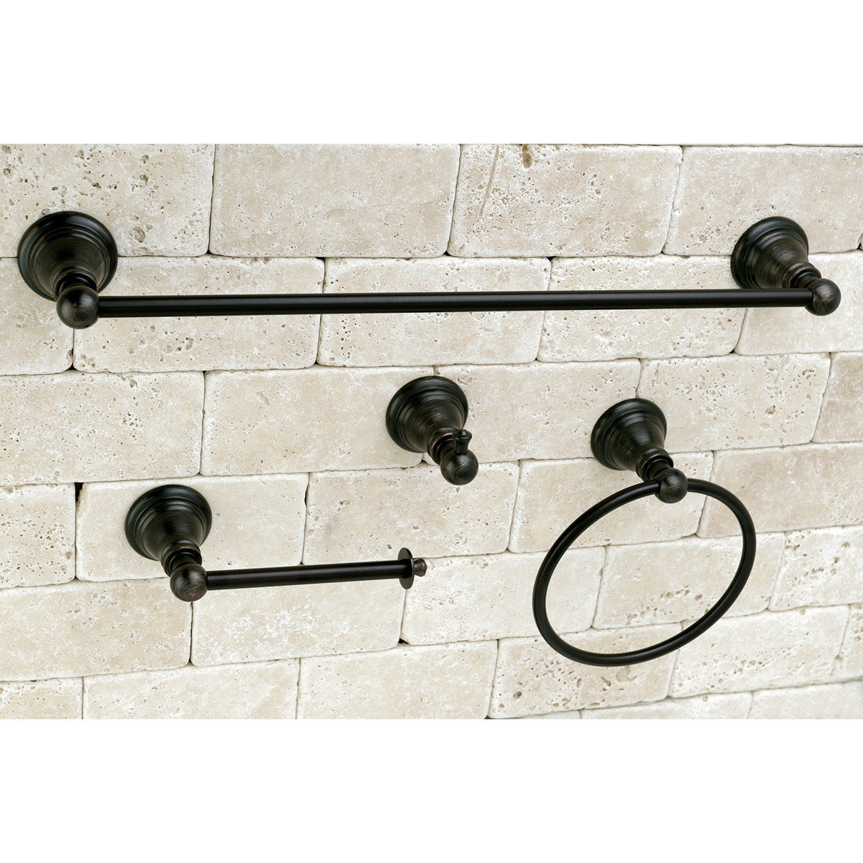American Classic BAHK192478ORB 4-Piece Bathroom Hardware Set, Oil Rubbed Bronze