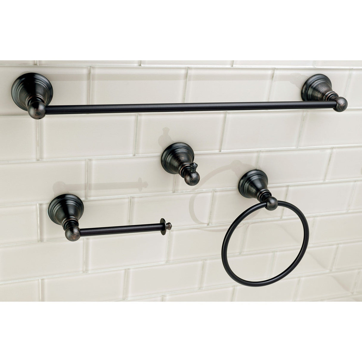 American Classic BAHK192478ORB 4-Piece Bathroom Hardware Set, Oil Rubbed Bronze