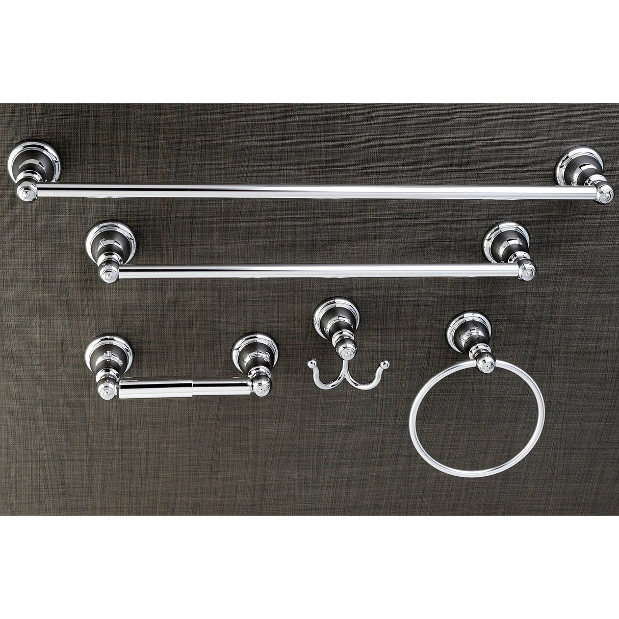Santa Fe BAHK5112478C 5-Piece Bathroom Hardware Set, Polished Chrome