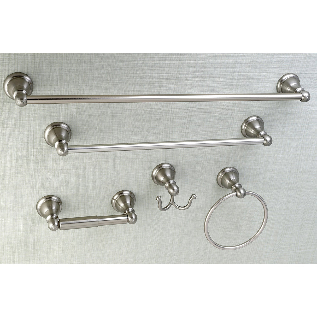 Santa Fe BAHK5112478SN 5-Piece Bathroom Hardware Set, Brushed Nickel
