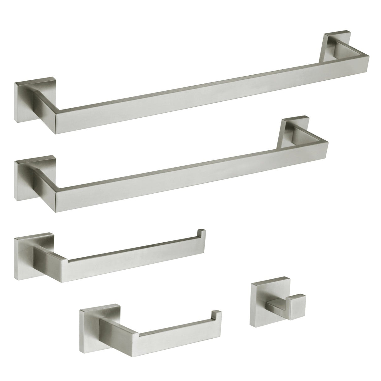 Markus BAHK6012478SN 5-Piece Bathroom Hardware Set, Brushed Nickel