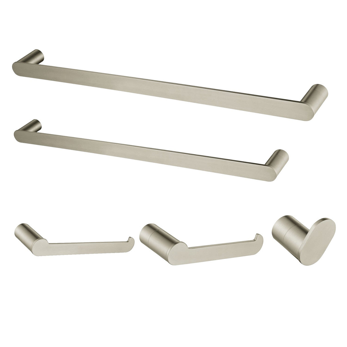 Dessau BAHK6112478SN 5-Piece Bathroom Hardware Set, Brushed Nickel