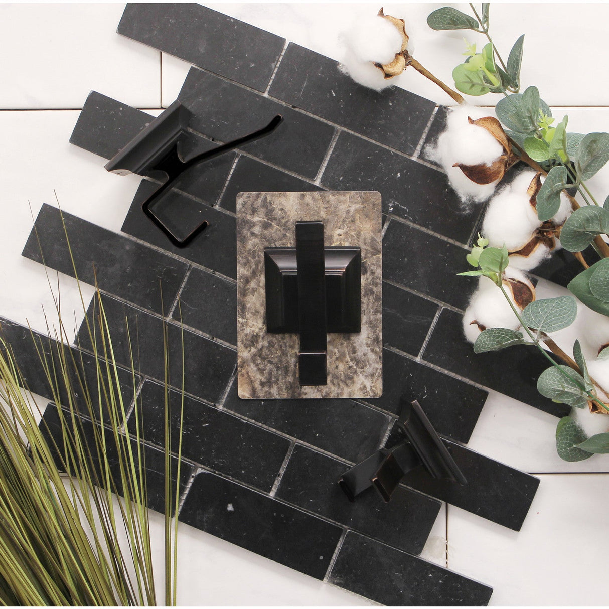 Monarch BAHK6127MB 3-Piece Robe Hook, Matte Black