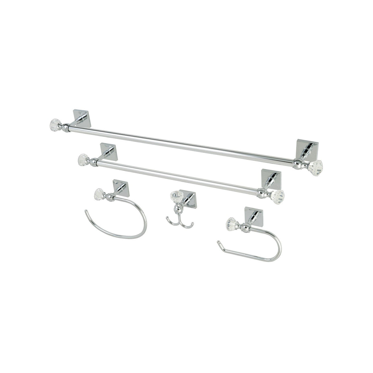 Celebrity BAHK70512478C 5-Piece Bathroom Hardware Set, Polished Chrome