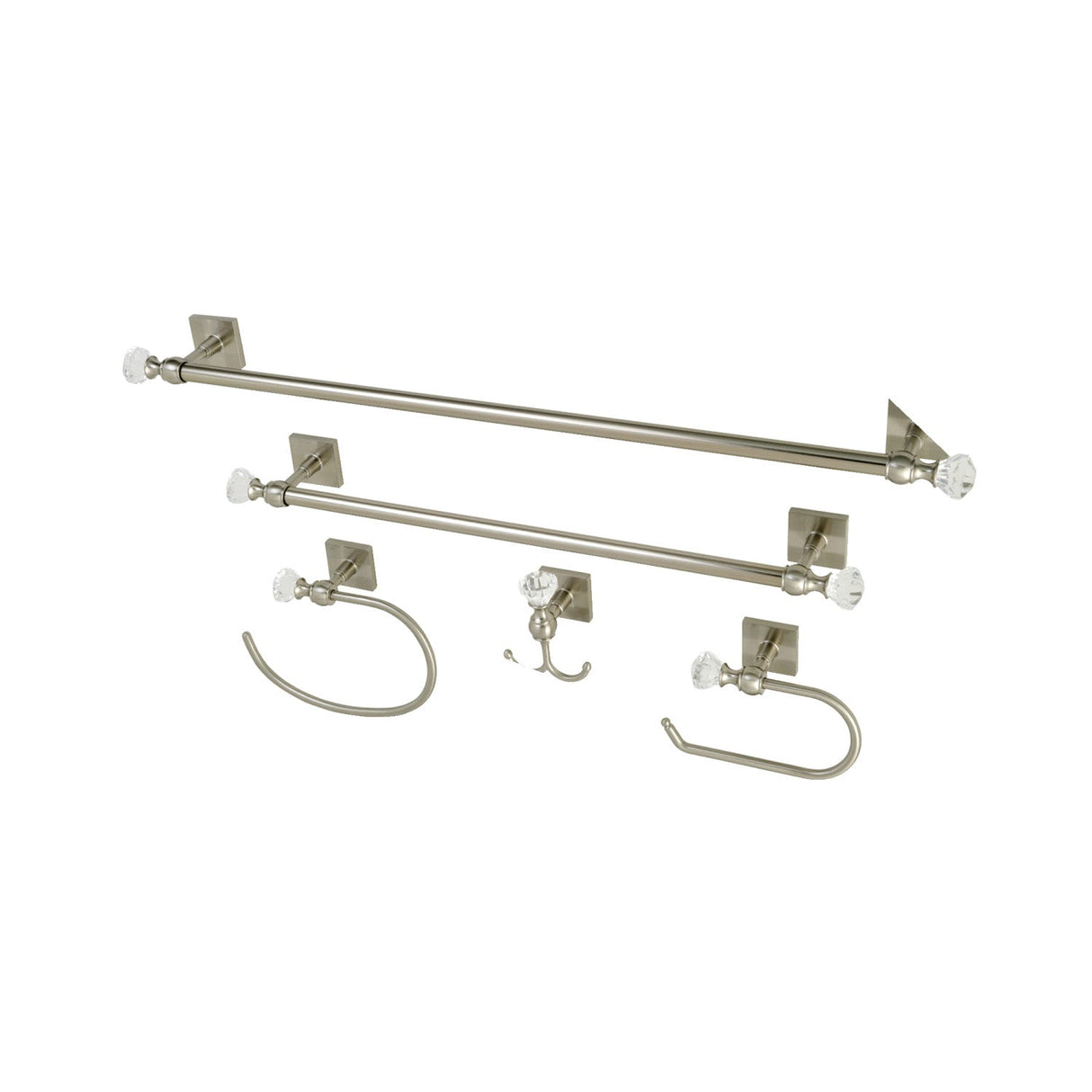 Celebrity BAHK70512478SN 5-Piece Bathroom Hardware Set, Brushed Nickel