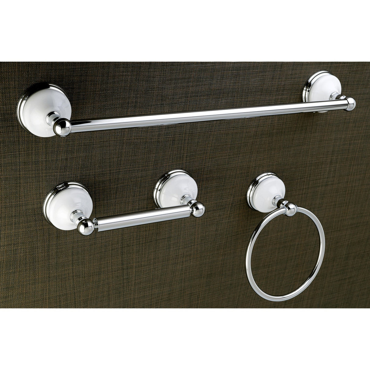 Victorian BAK111248C 3-Piece Bathroom Hardware Set, Polished Chrome