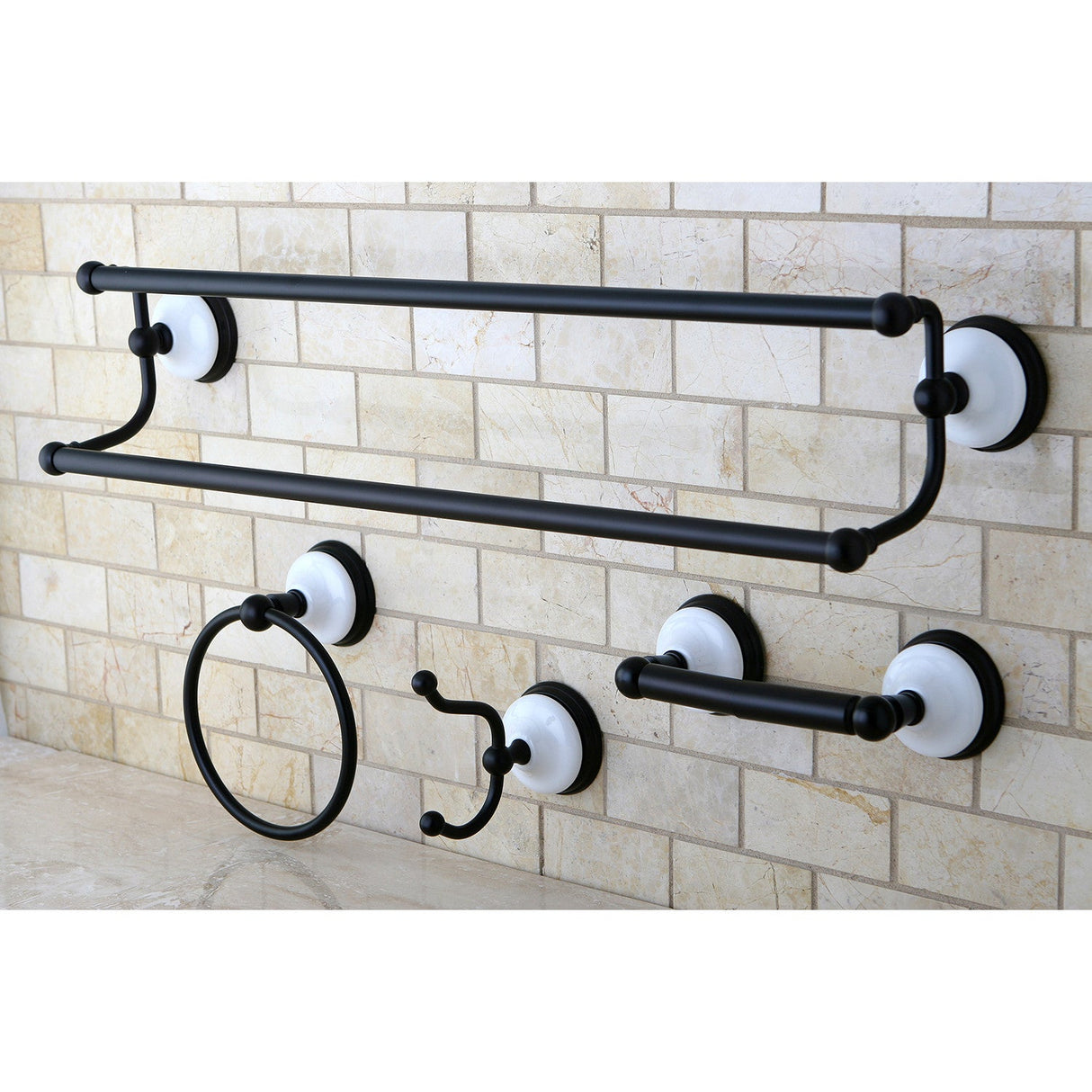 Victorian BAK1113478ORB 4-Piece Bathroom Hardware Set, Oil Rubbed Bronze