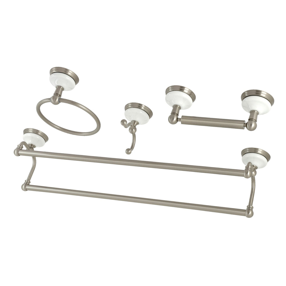Victorian BAK1113478SN 4-Piece Bathroom Hardware Set, Brushed Nickel