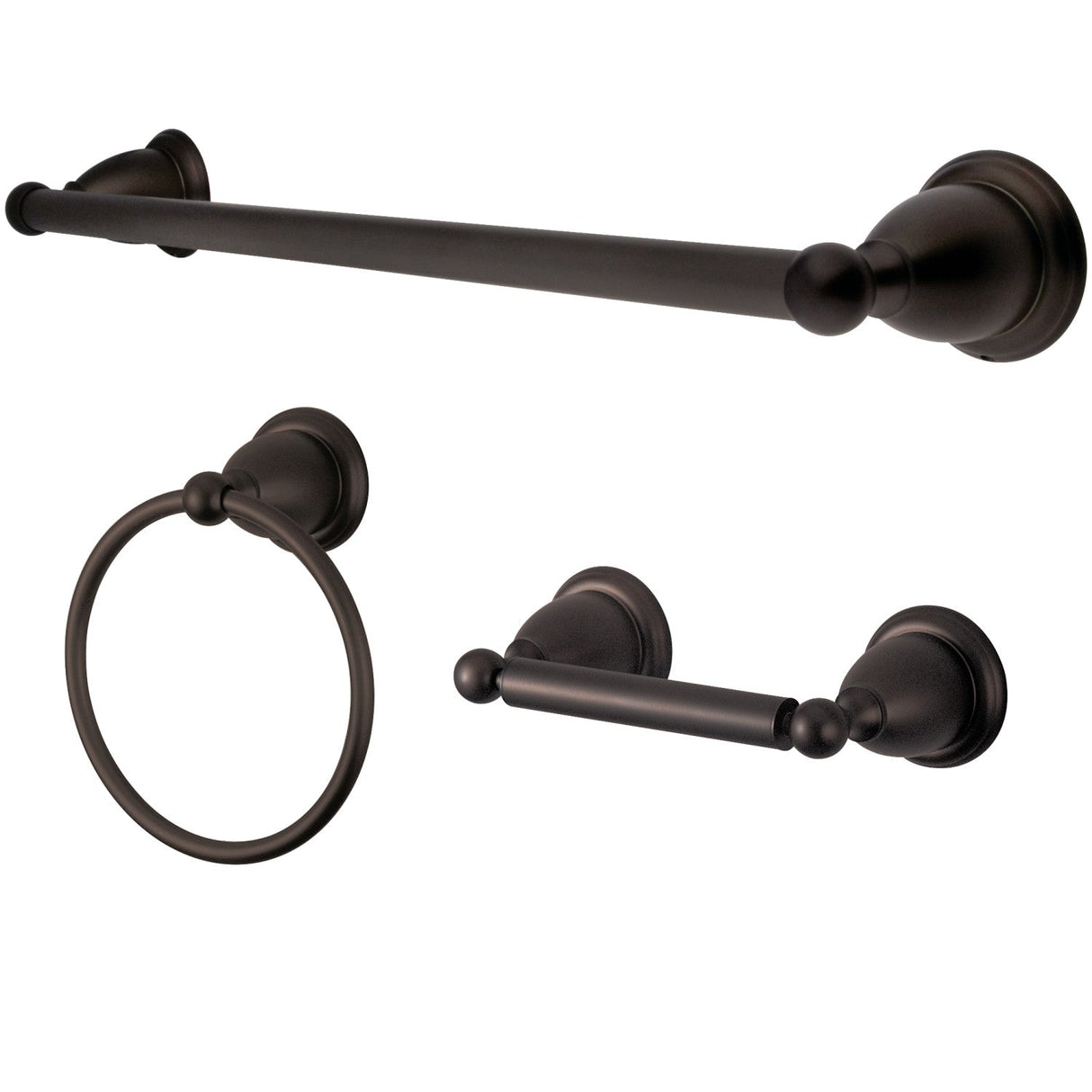 Heritage BAK175248ORB 3-Piece Bathroom Hardware Set, Oil Rubbed Bronze
