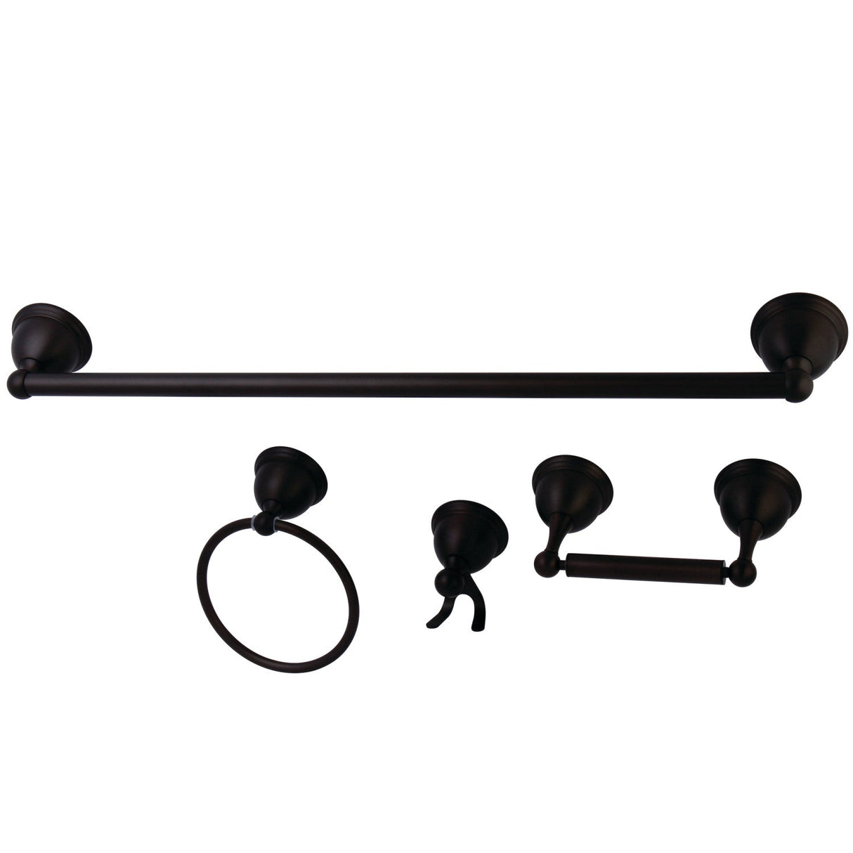Restoration BAK3961478ORB 4-Piece Bathroom Hardware Set, Oil Rubbed Bronze