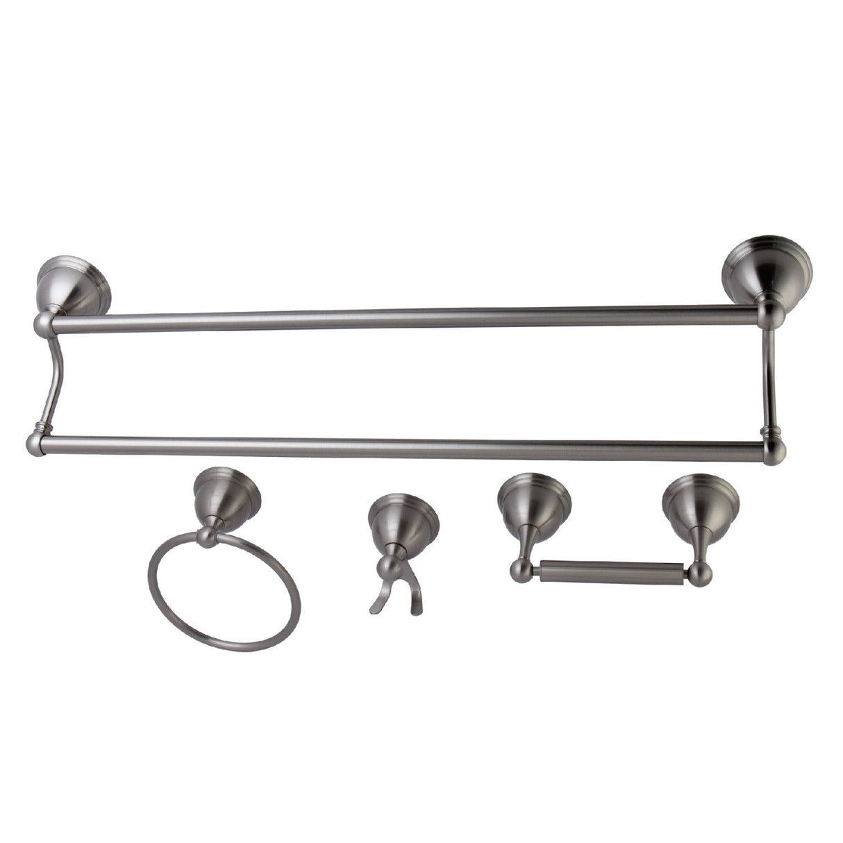 Restoration BAK3963478SN 4-Piece Bathroom Hardware Set, Brushed Nickel