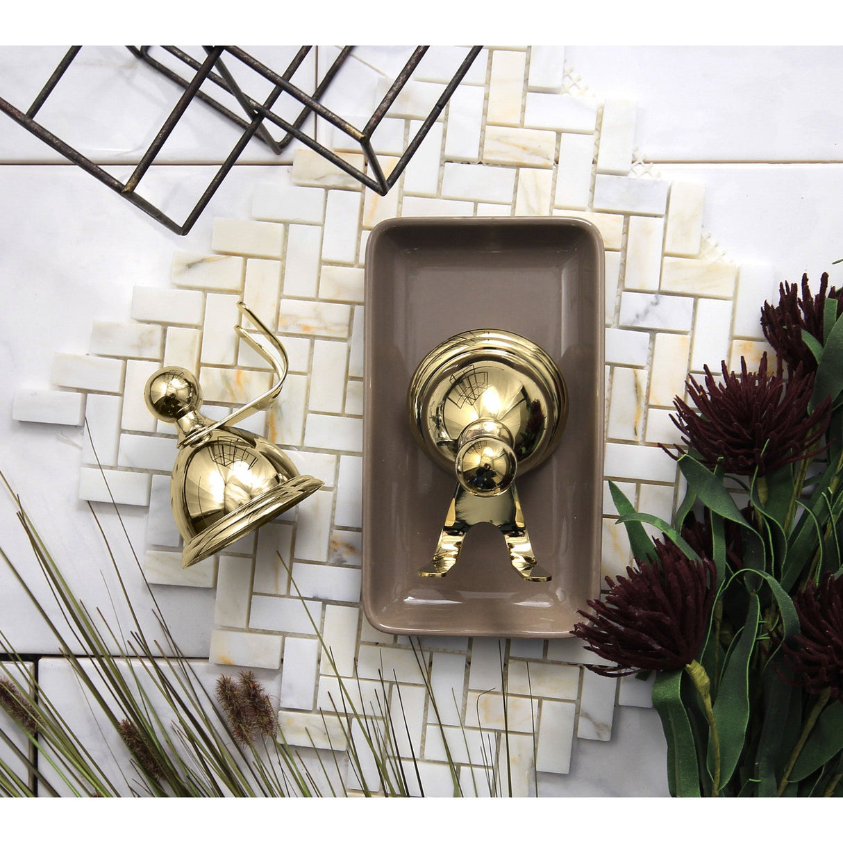 Restoration BAK3967PB Robe Hook, Polished Brass