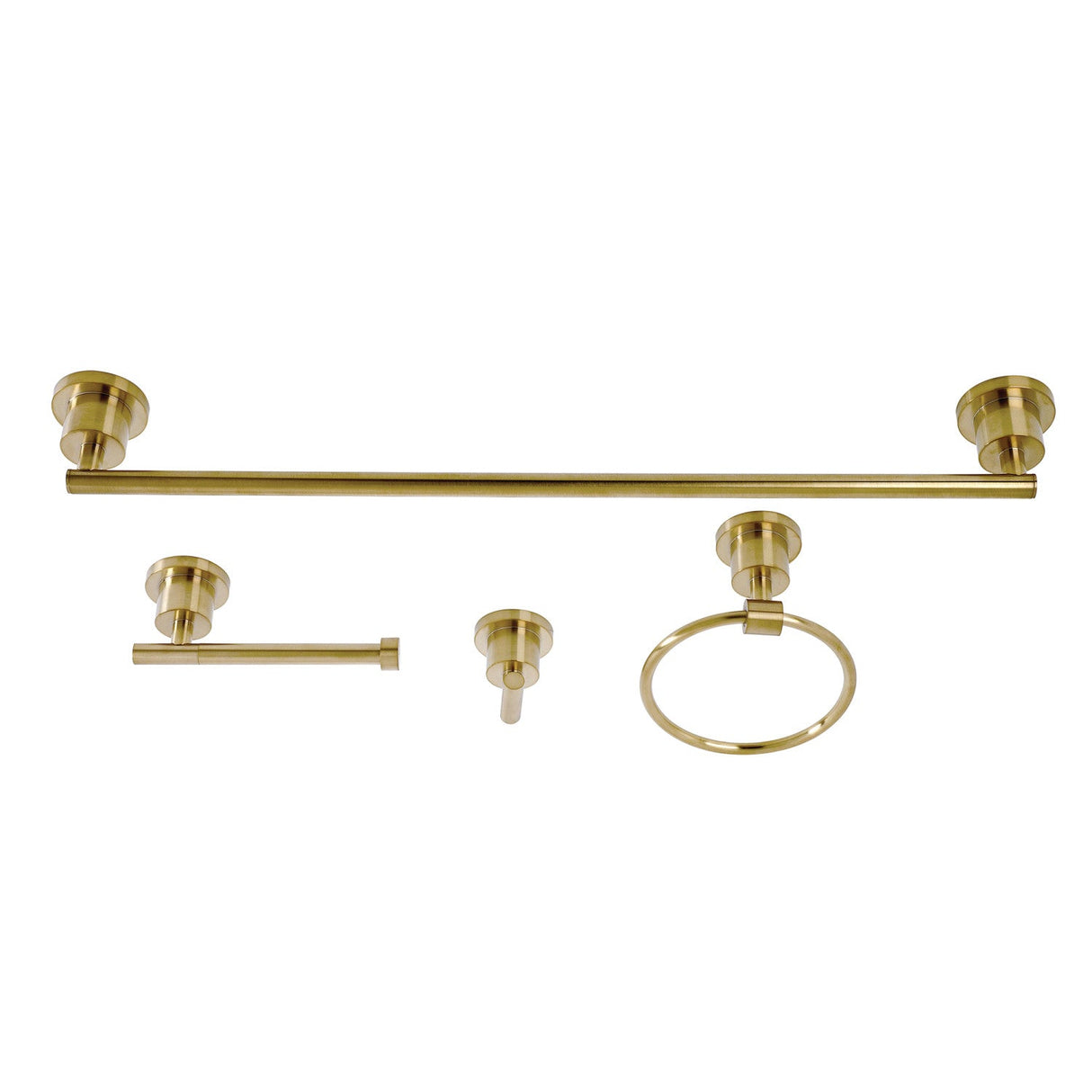 Concord BAK8211478BB 4-Piece Bathroom Hardware Set, Brushed Brass