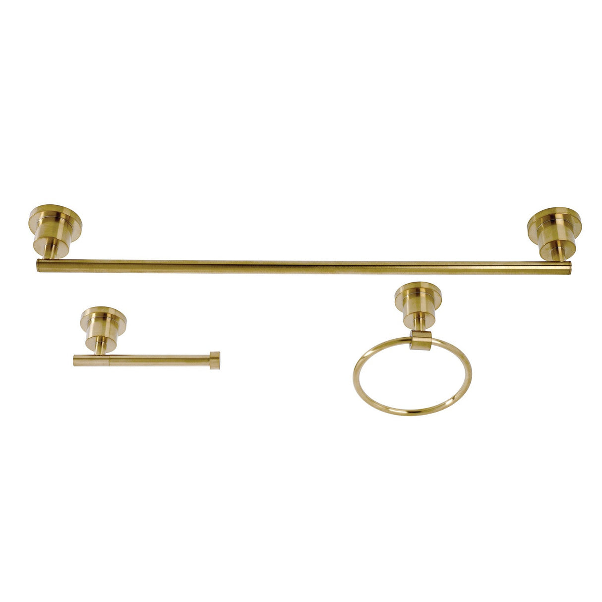 Concord BAK821148BB 3-Piece Bathroom Hardware Set, Brushed Brass