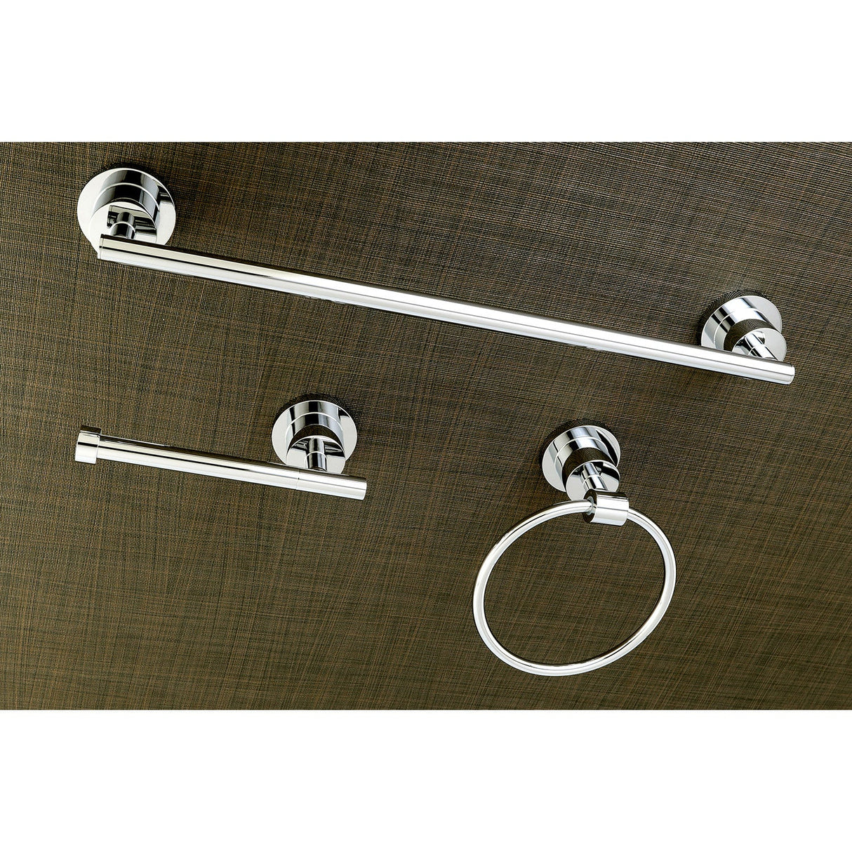 Concord BAK821248C 3-Piece Bathroom Hardware Set, Polished Chrome