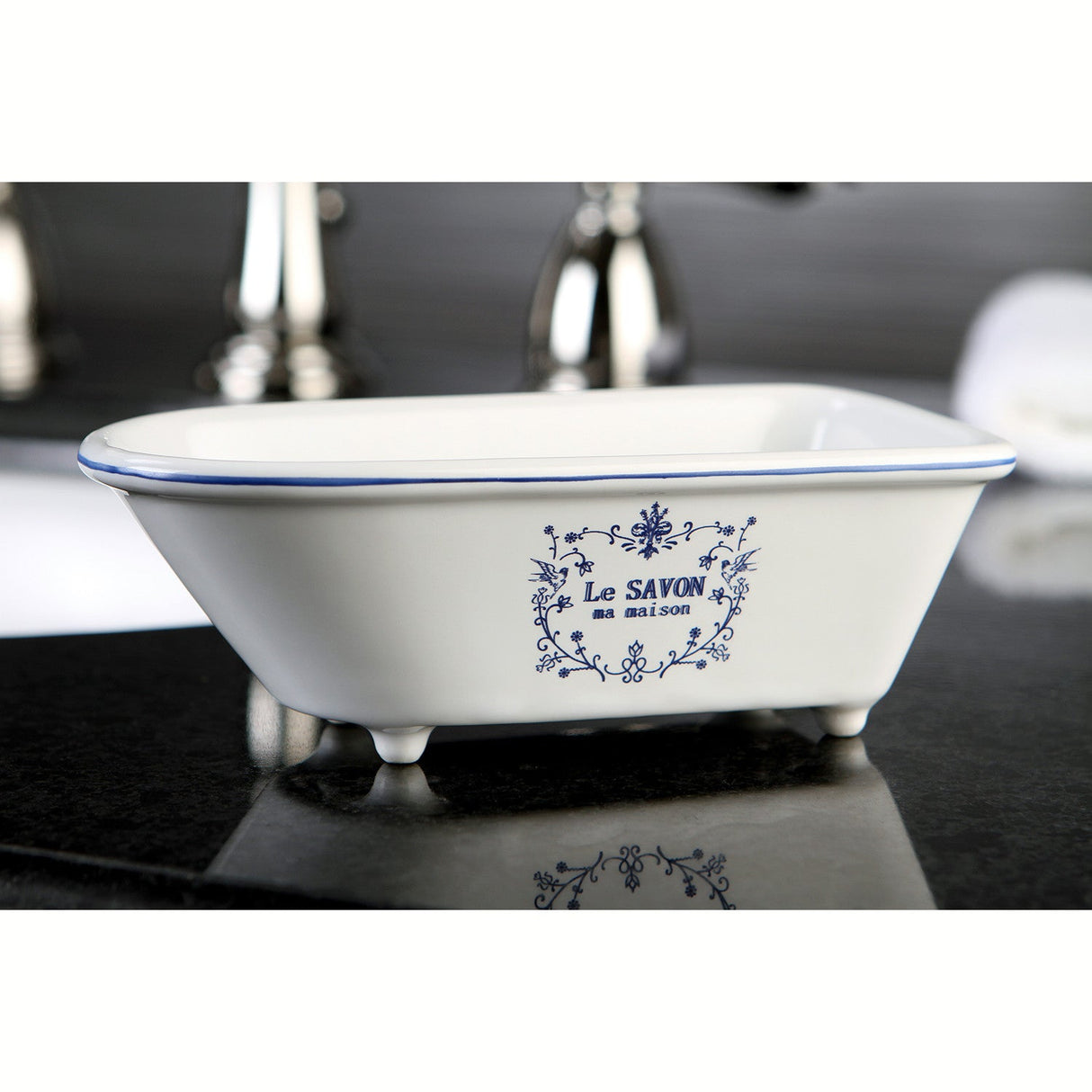 Le Savon BATUBRW 5-5/8-Inch Mini Tub, White