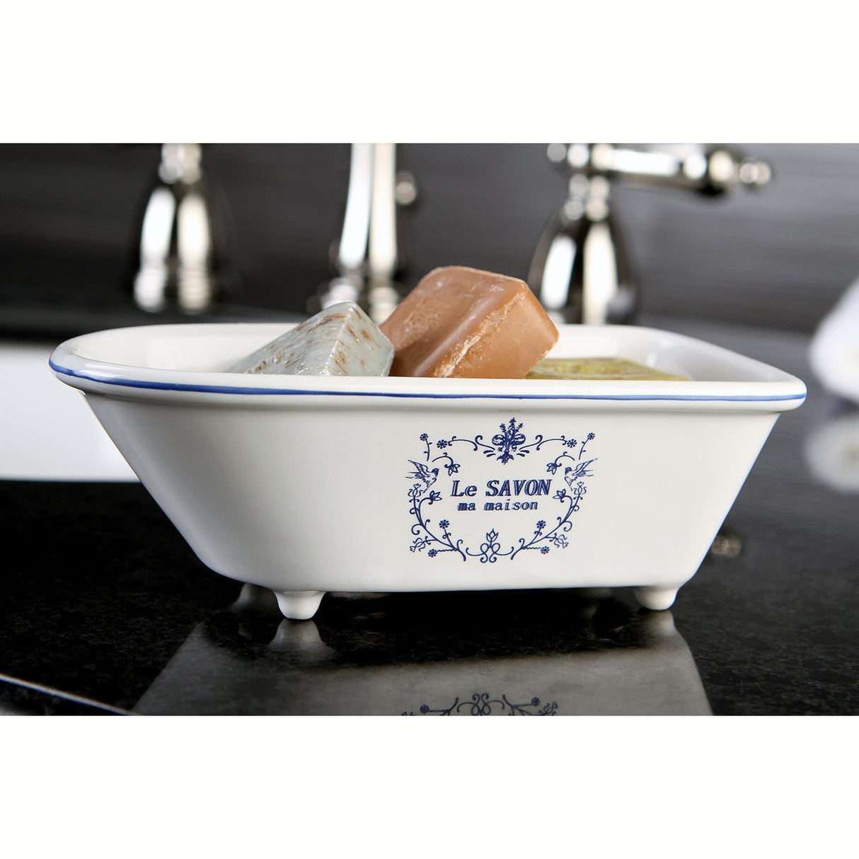 Le Savon BATUBRW 5-5/8-Inch Mini Tub, White