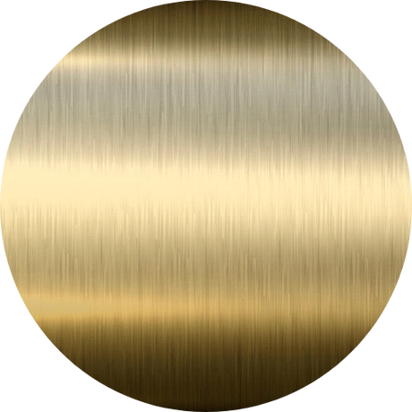 GRAFF Brushed Brass PVD M-Series Round 3-Way Diverter Trim Plate with Harley Handle G-8069-C19E1-BB-T