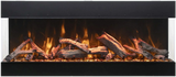Amantii TRV-75-BESPOKE Tru View Bespoke - 75" Indoor / Outdoor 3 Sided Electric Fireplace Featuring a 20" Height, WiFi Compatibility, Bluetooth Connectivity, Multi Function Remote, and a Selection of Media Options