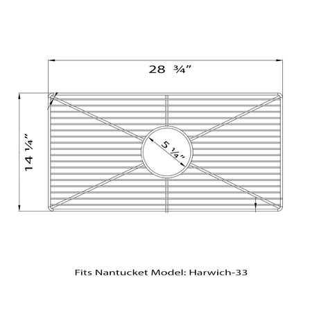 Nantucket Sinks Stainless Steel Bottom Grid BG-HA33