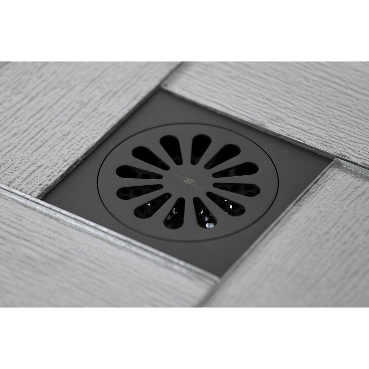 Watercourse BSF4161ORB 4-Inch Square Grid Shower Drain with Hair Catcher, Oil Rubbed Bronze