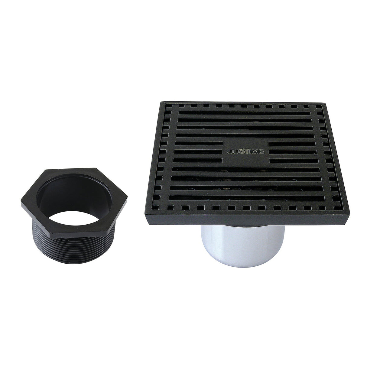 Watercourse BSF4464MB 4-Inch Square Shower Drain, Matte Black