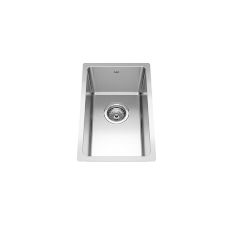 KINDRED BSU1812-8N Brookmore 11.6-in LR x 18.2-in FB x 8-in DP Undermount Single Bowl Stainless Steel Sink In Commercial Satin Finish