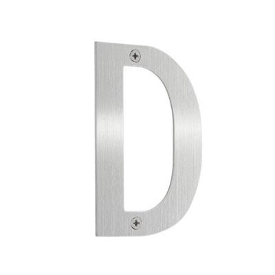 Smedbo Beslagsboden House Letter D in Brushed Stainless Steel