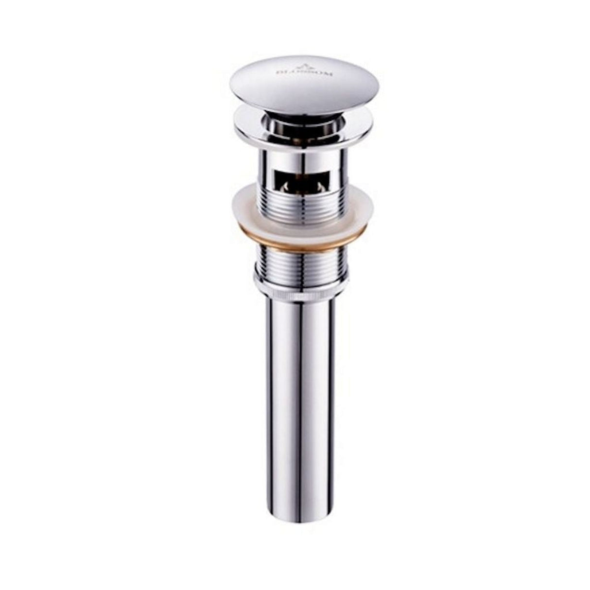 Blossom 1.25" Chrome Brass Pop-Up Sink Drain With Overflow
