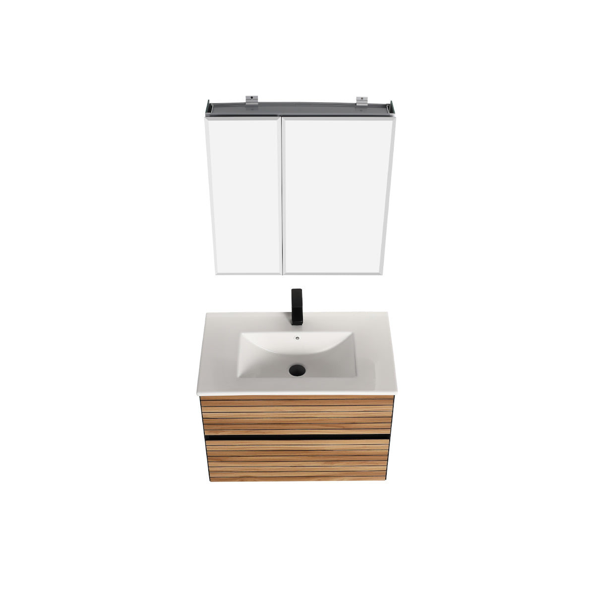 Blossom Annecy 30" Maple Strip Single Sink Vanity Base