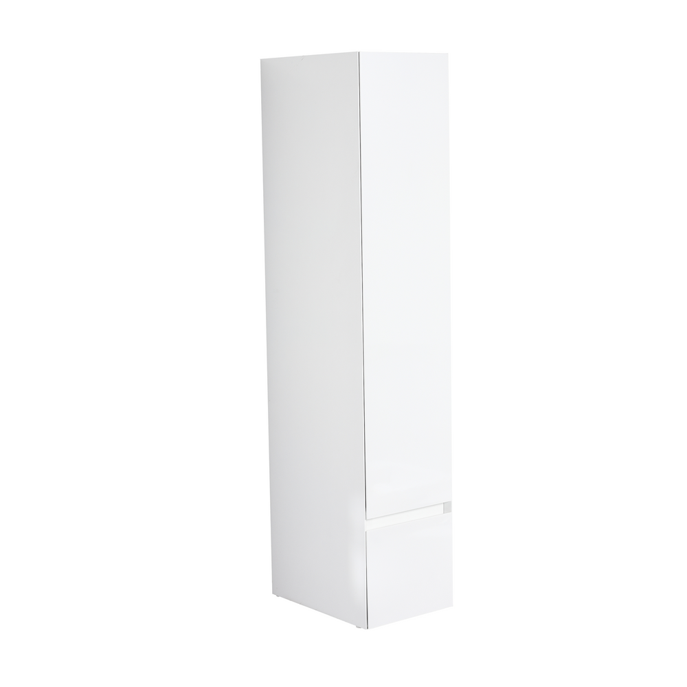 Blossom Assisi 12" x 17" Glossy White (Right) Side Cabinet