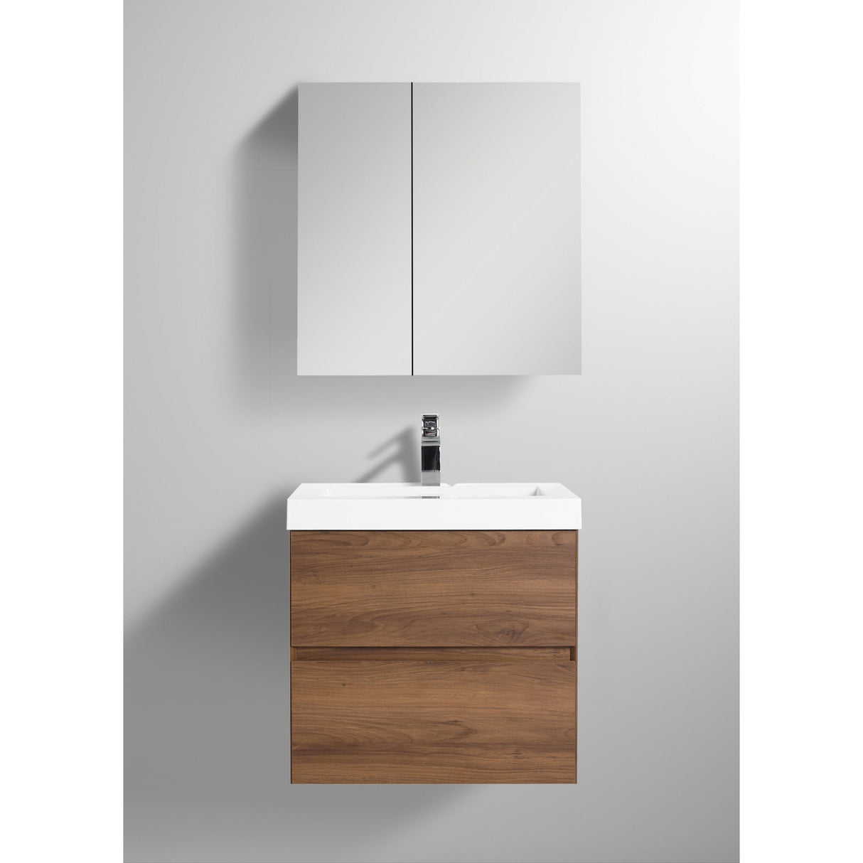 Blossom Assisi 24" Brown Walnut Single Sink Vanity Base
